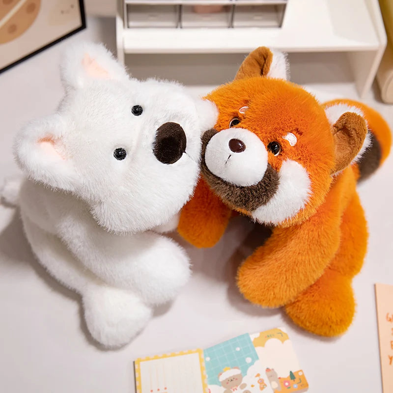 Fluffy Kawaii Westie Raccoon Sloth Husky Fox Snuggle Plushie