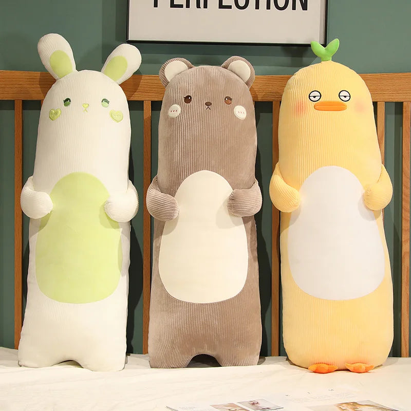 Dreamy Long Rabbit Bear Duck Chick Sleeping Plush Pillow
