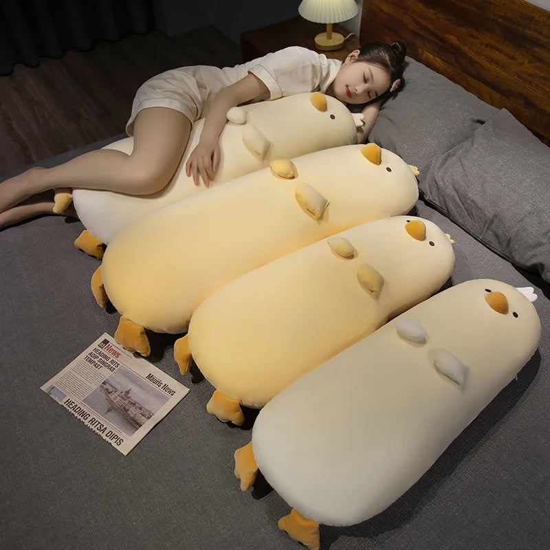 Ducky the Chonky Long Bolster Chick Pillow