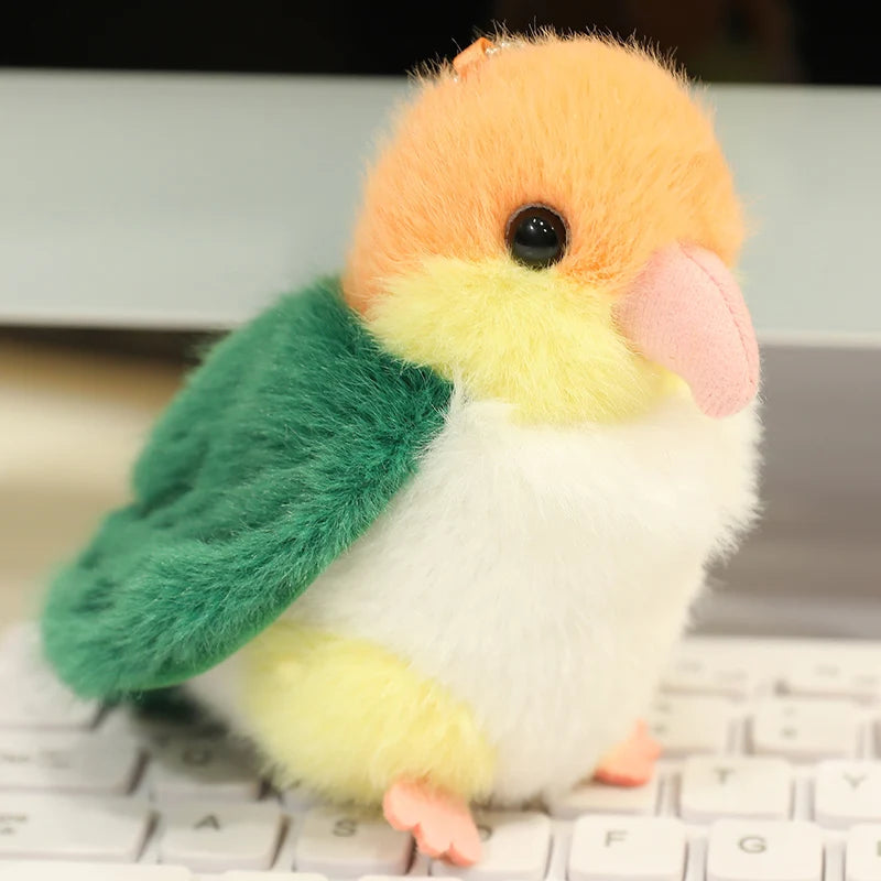 Polly the Kawaii Slap Band Parrot Bird Keychain Plushie