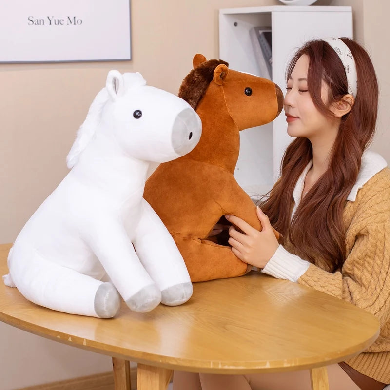 Chestnut the Lifelike Sitting Horse Plush