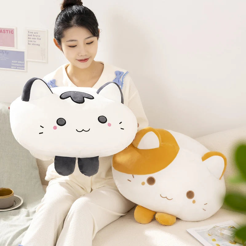 Squishy Kawaii Kitten Cozy Snuggle Plush Pillow