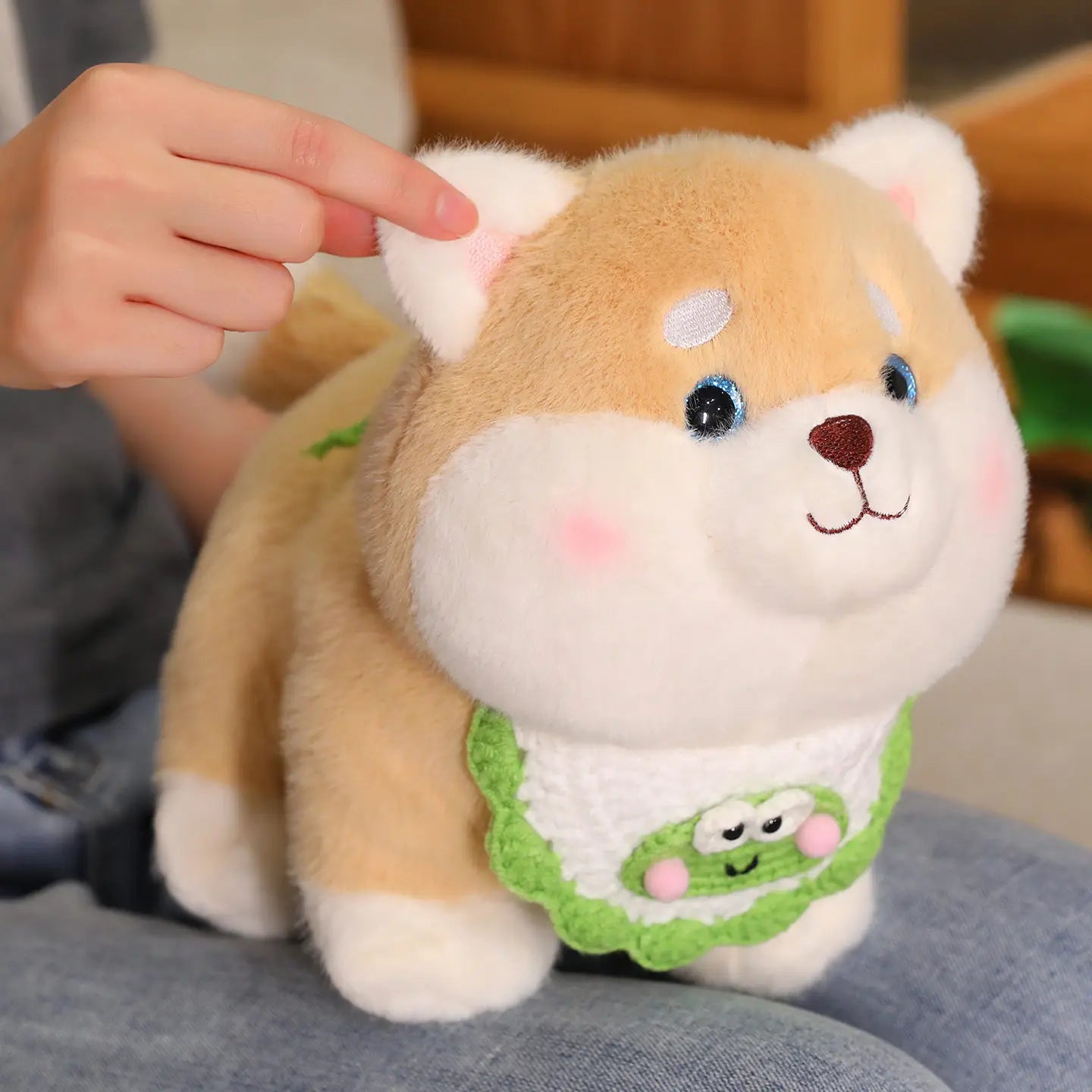 Shiba the Cozy Scarf Kawaii Puppy Snuggle Plushie
