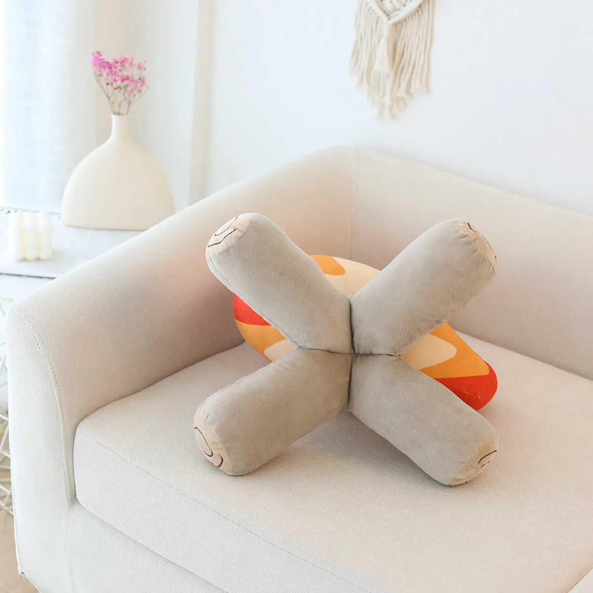 Blaze the Soft Simulation Bonfire Floor Cushion