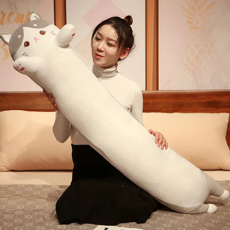 Noodle the Soft Long Dino Cat Rabbit Sleeping Pillow