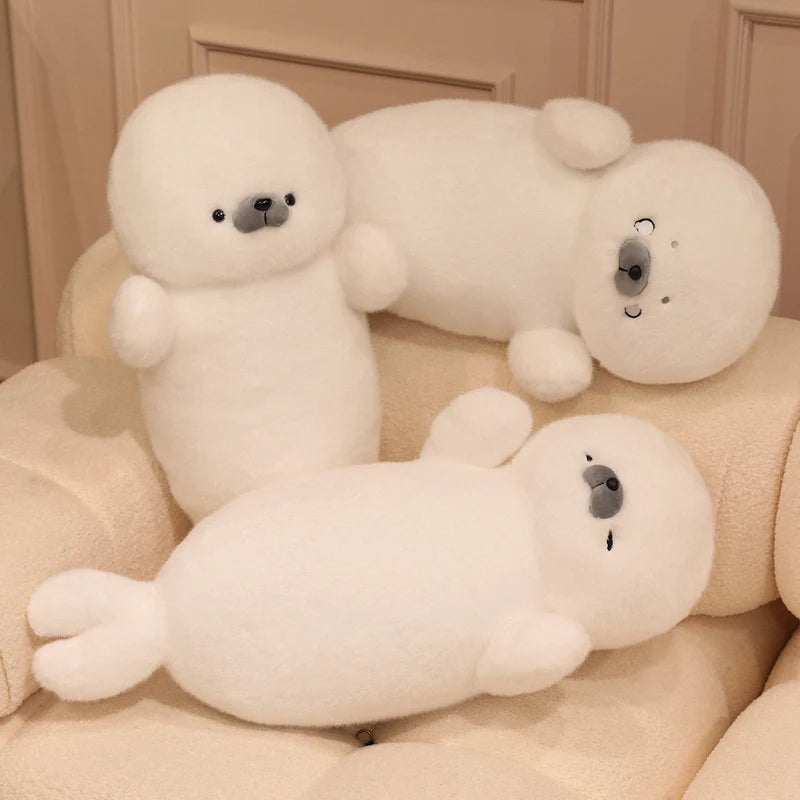 Otis the Lifelike Kawaii Seal Sea Otter Snuggle Plush Pillow