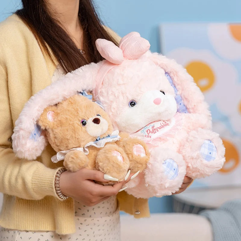 Snuggle the Kawaii Bear Bunny Hug Pillow Plushie