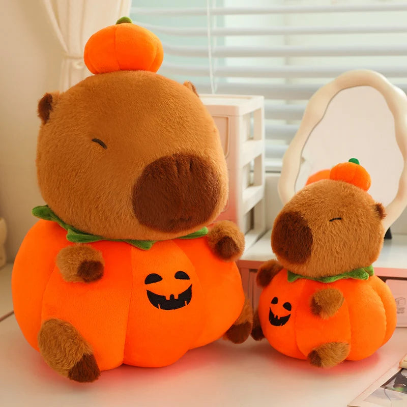 Capy the Pumpkin Halloween Capybara Plush Pillow