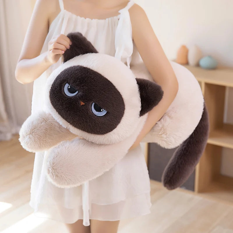 Suki the Long Siamese Cat Snuggle Pillow
