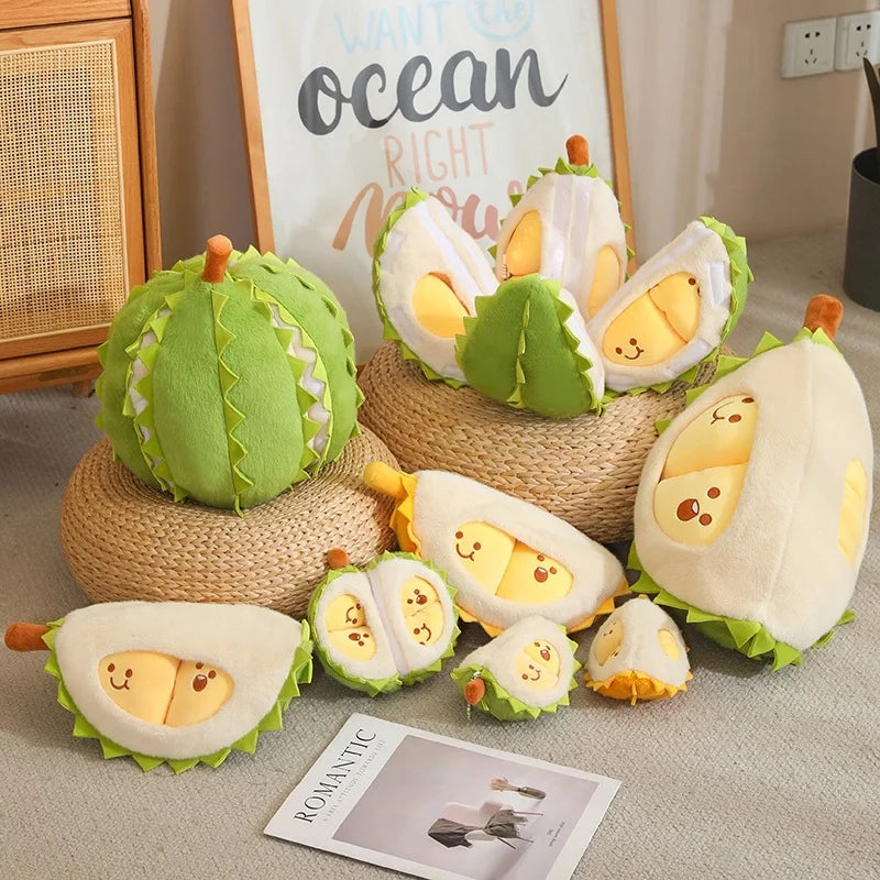 Durian the Tearable Fruit Cartoon Plush Pillow