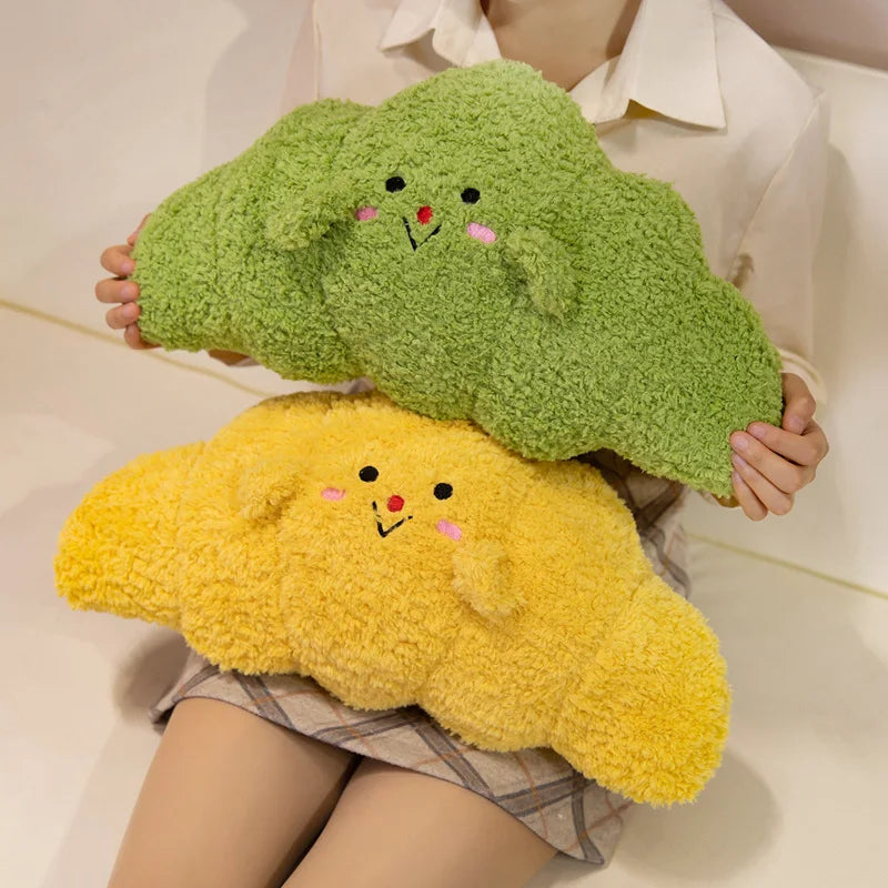 Cozy Croissant Bread Snuggle Plushie Pillow