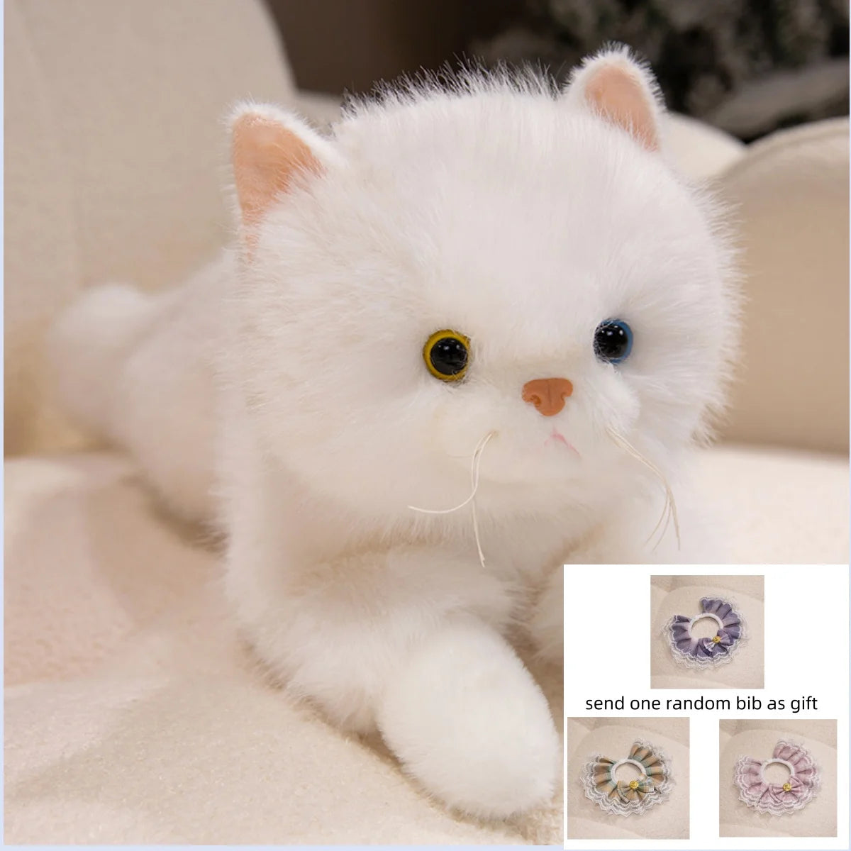 Shadow the Realistic Fluffy Black Cat Snuggle Plush