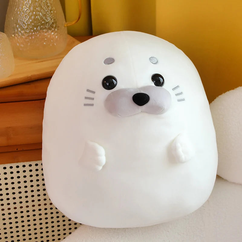 Blubba the Round Kawaii Seal Pillow Plush