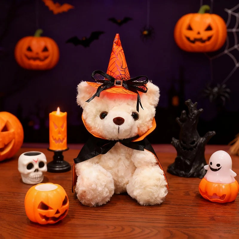 Spooky the Kawaii Halloween Cloaked Bear Plushie