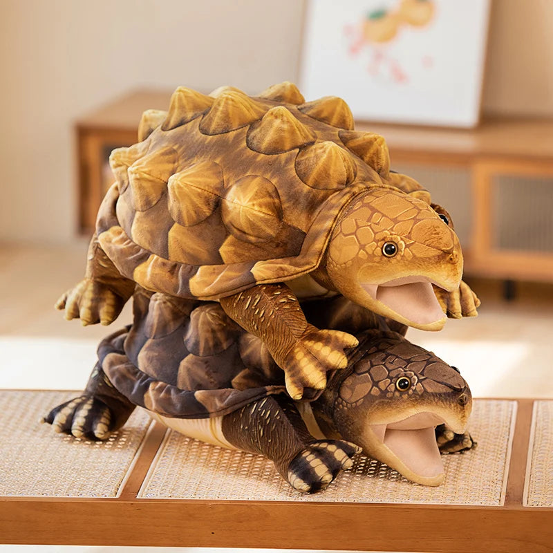 Snappy the Kawaii Lifelike Alligator Snapper Turtle Plushie