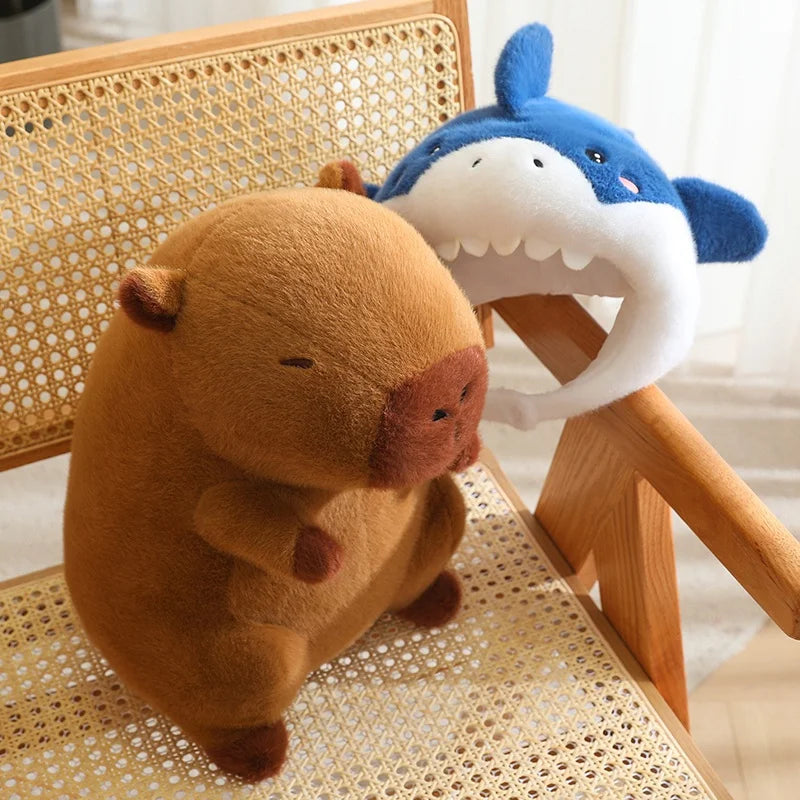 Capy the Kawaii Shark Cosplay Capybara Snuggle Plushie