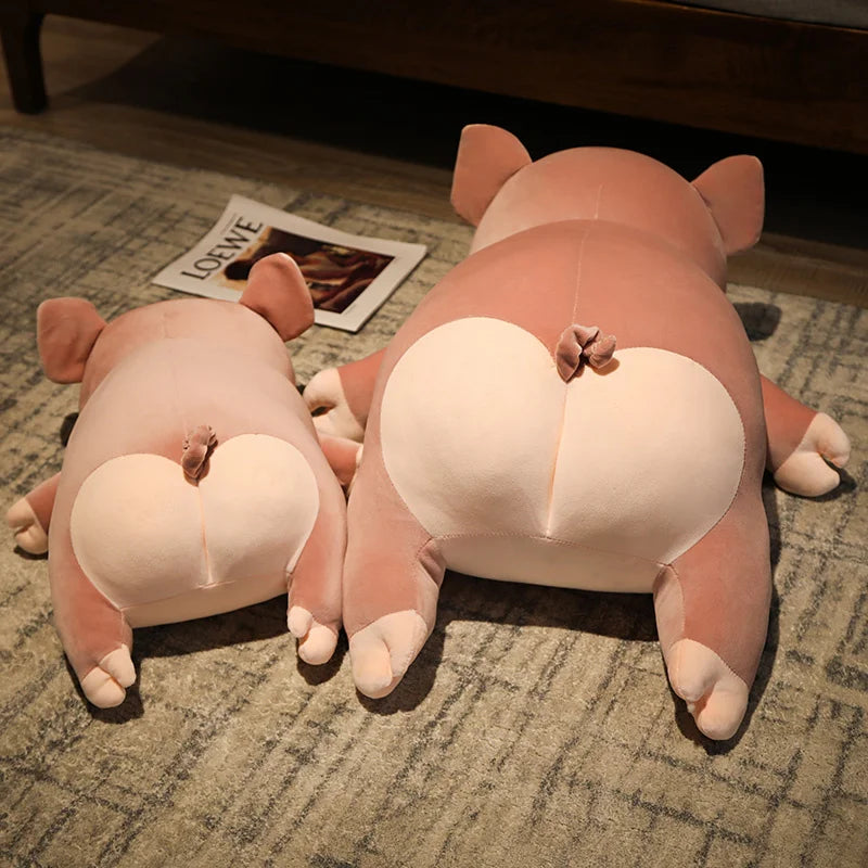 Pudgy Pink Pig Squishy Plush