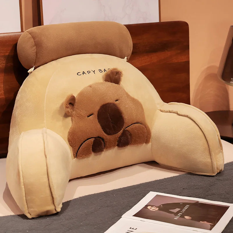 Capy the Cozy Capybara Backrest Triangle Pillow