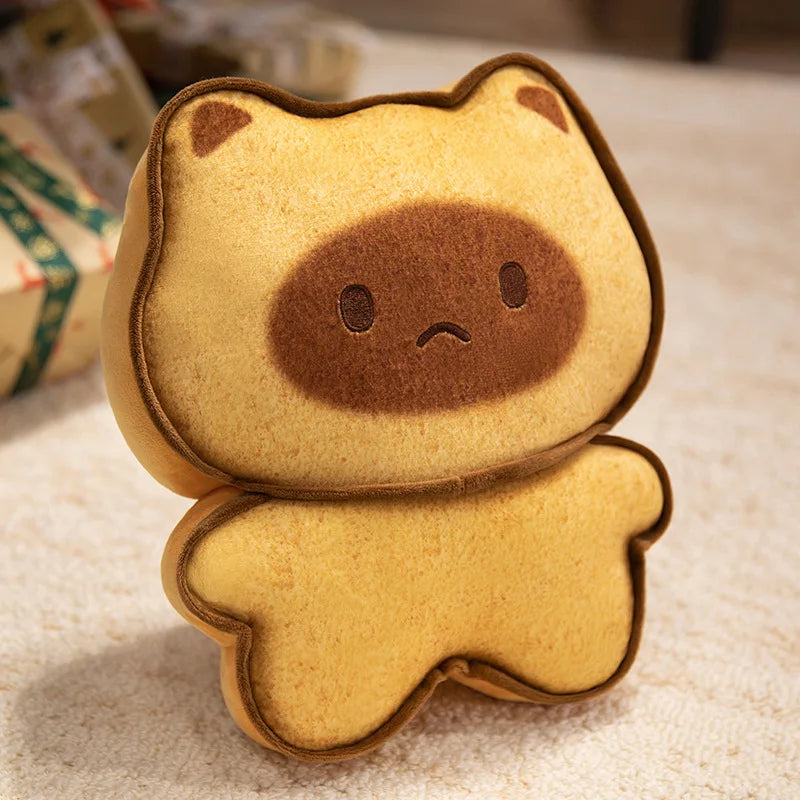 Bready the Kawaii Toast Cat Biscuit Plush