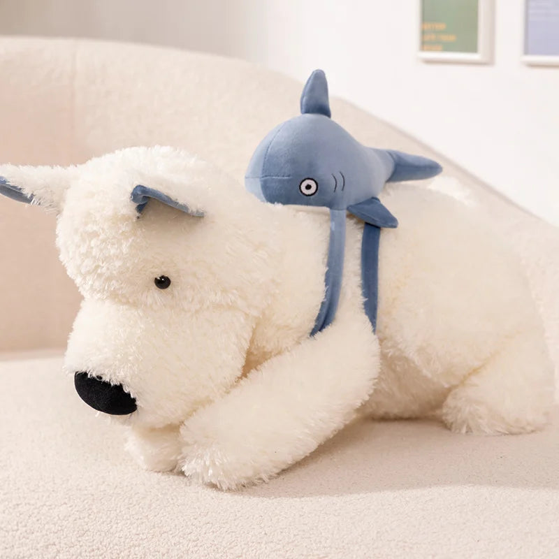 Schnauzer the Kawaii Dog with Shark Bag Plush Plushie