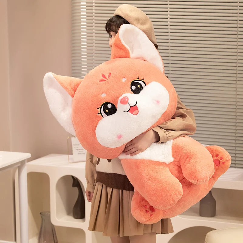 Amber the Huggable Long-Tail Fox Plushie