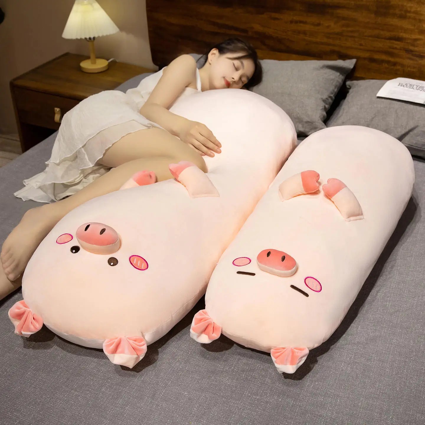 Piggy the Kawaii Long Pig Leg Clamp Sleeping Snuggle Pillow
