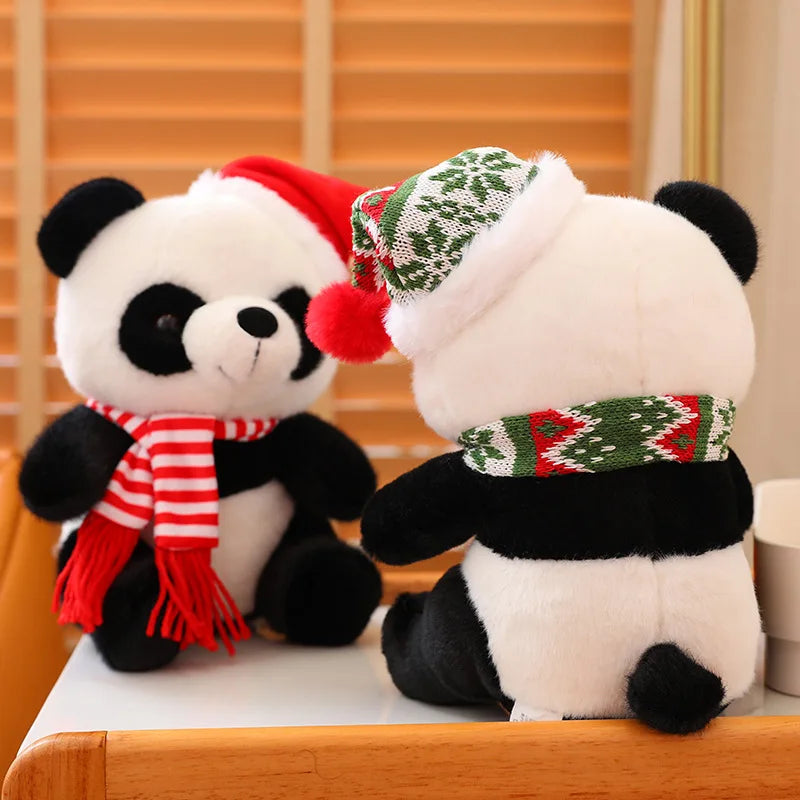 Panda the Christmas Dressed Holding Gifts Bear Plushie