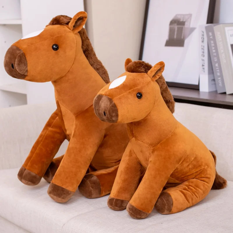 Chestnut the Lifelike Sitting Horse Plush