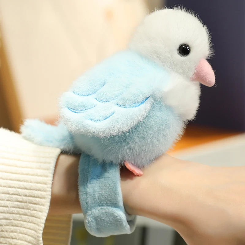 Polly the Kawaii Slap Band Parrot Bird Keychain Plushie