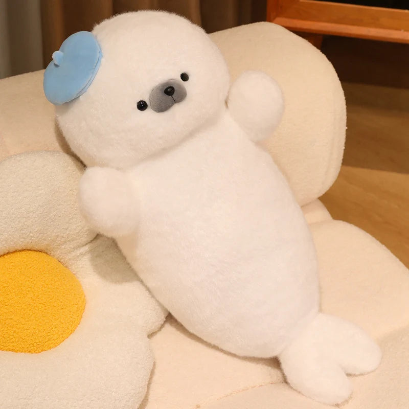 Otis the Lifelike Kawaii Seal Sea Otter Snuggle Plush Pillow