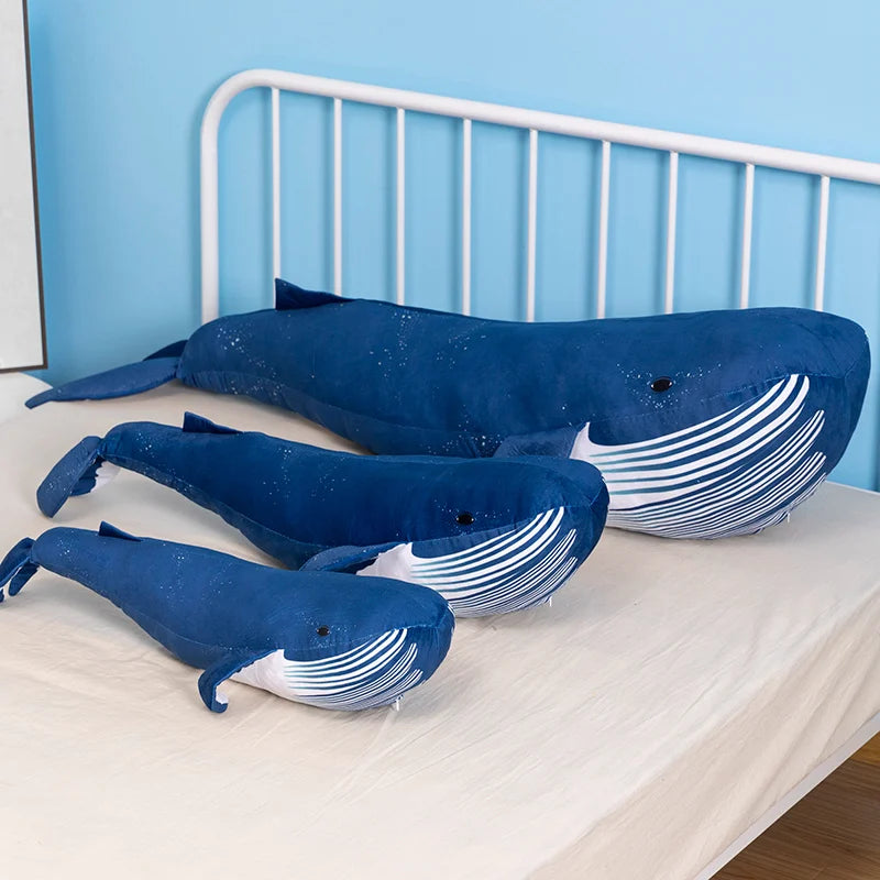 Huge Drifting Blue Whale Kawaii Snuggle Plushie