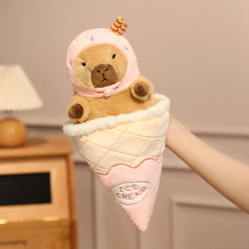 Capy the Colorful Ice Cream Kawaii Capybara Plushie