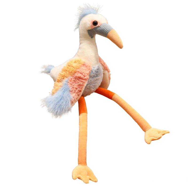 Regal Long-Legged Crowned Crane Plushie