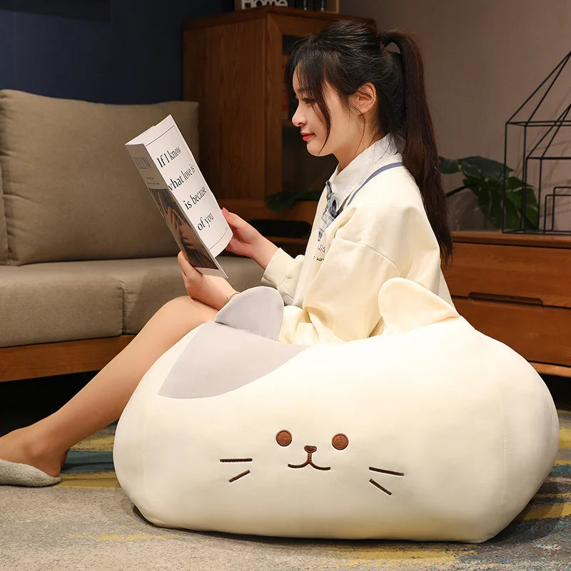 Shadow the Kawaii Square Black Cat Nap Pillow