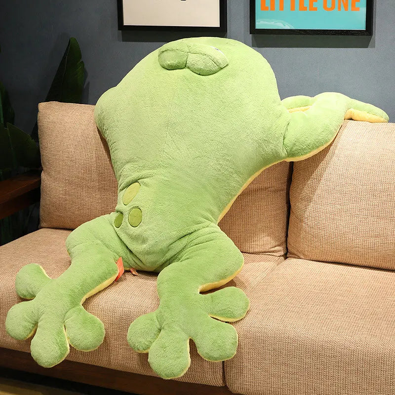 Ribbit the Chonky Green Frog Snuggle Plush