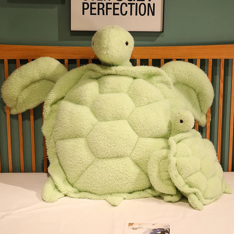Shelly the Giant Hairy Turtle Sofa Plush Cushion
