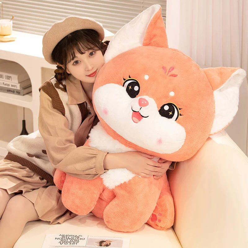 Amber the Huggable Long-Tail Fox Plushie