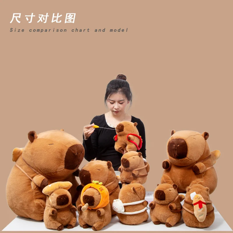 Capy the Kawaii Foodie Croissant Baguette Capybara Plush