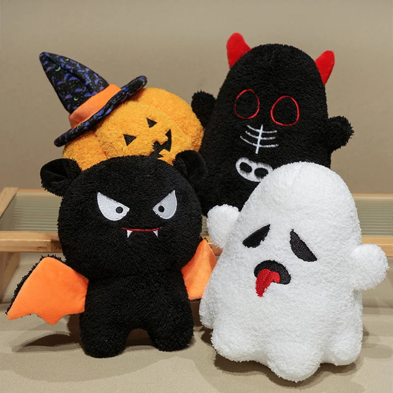 Haunted Ghost Devil Bat Kawaii Halloween Plushie Set