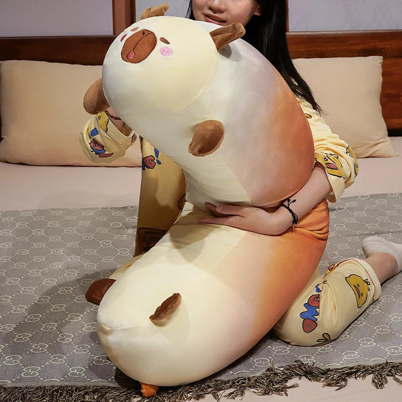 Capy the Long Bread Kawaii Capybara Sofa Plush Pillow