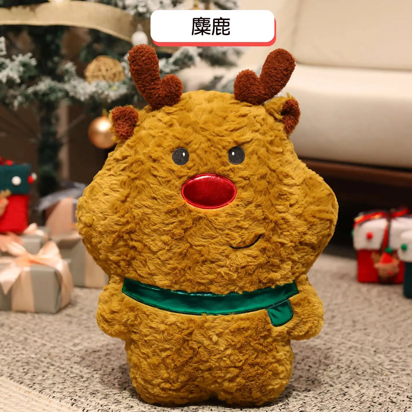 Jolly Christmas Santa Elk Snowman Kawaii Plushie Set