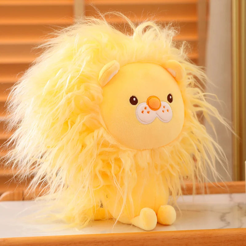 Roary the Kawaii Colorful Fluffy Lion Snuggle Plushie