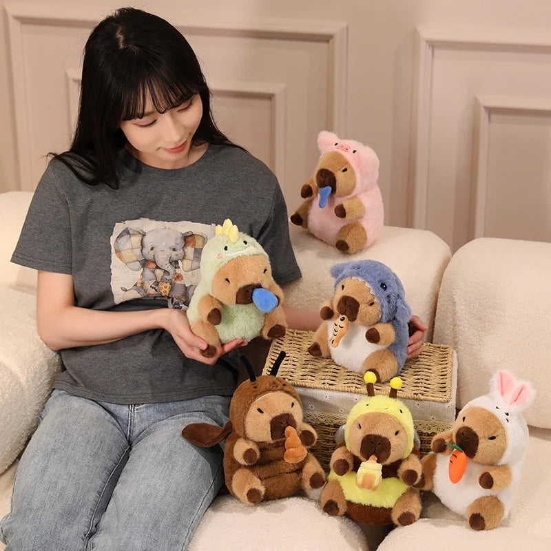 Capy the Kawaii Cosplay Bee Dino Shark Capybara Plush