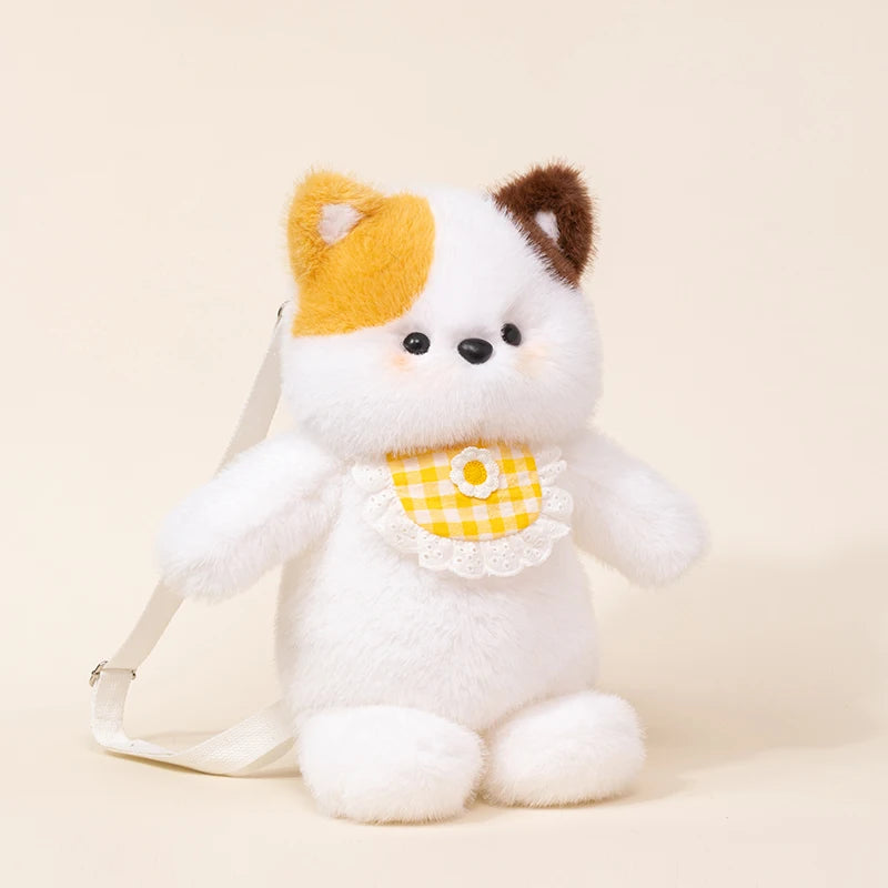 Kawaii Cat Bear Elephant Snuggle Plush Backpack Bag
