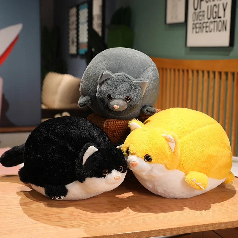 Fatty the Round Cat Crocodile Puffer Fish Plush Pillow