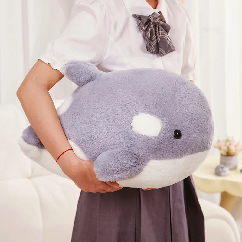 Oreo the Round Chubby Orca Whale Soothing Plushie
