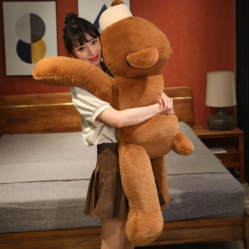 Snoozy the Downy Lying Bear Snuggle Pillow