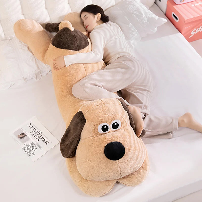 Biscuit the Giant Long Soft Dog Snuggle Plush Pillow