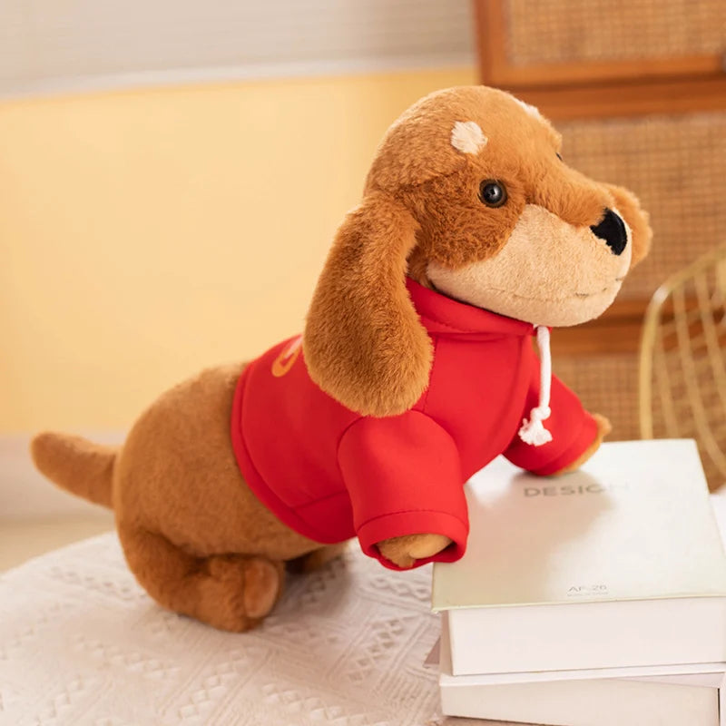 Slinky the Kawaii Lifelike Dachshund Badger Dog Snuggle Plushie