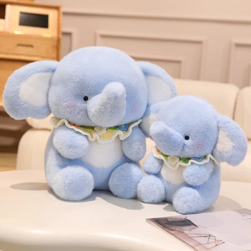 Bibbed Baby Elephant Kawaii Snuggle Plushie